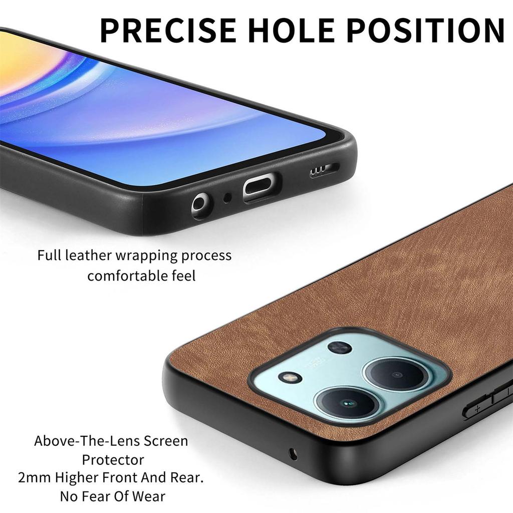 Shockproof Case For Xiaomi Redmi 15C 5G (EU) (173mm)/15C 4G (EU) (173mm) Slim Retro Leather Phone Back Cover