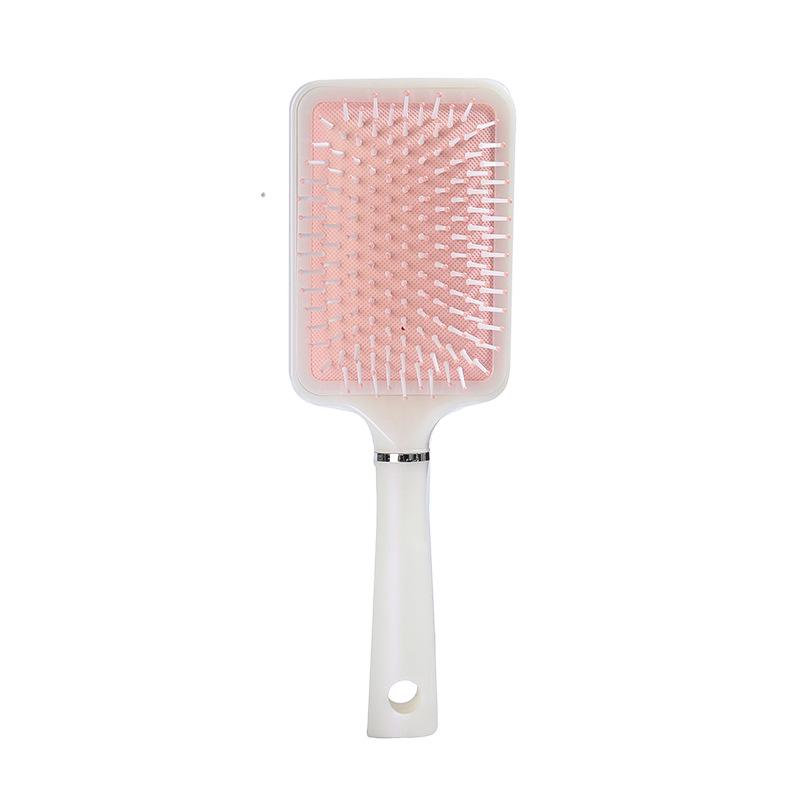 Portable Airbag Massage Comb & Handheld Makeup Mirror for Long Hair - Cushion & Curling Comb