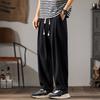 Men Cotton Linen Pants Summer Straight Casual Ice Silk Sweatpants Male Wide leg Oversize Linen Trousers 2024 New