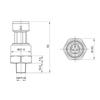 NPT1/8150PSI 200psi water, gas and oil measurement ceramic chip pressure sensor