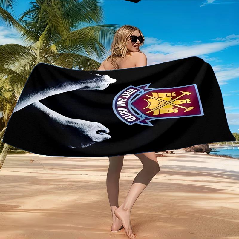 Hammer Football Printed Microfiber Beach Towel, Soft And Absorbent, Quick-Dry, Ideal for Summer Travel, Beach Essential, Swimming Pool