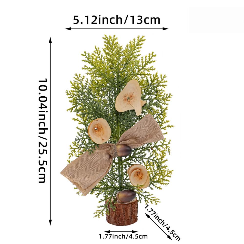 Desktop 25cm Christmas Tree, Used for Christmas New  Spring Festival Potted Festival Scene Arrangement Decoration Ornaments