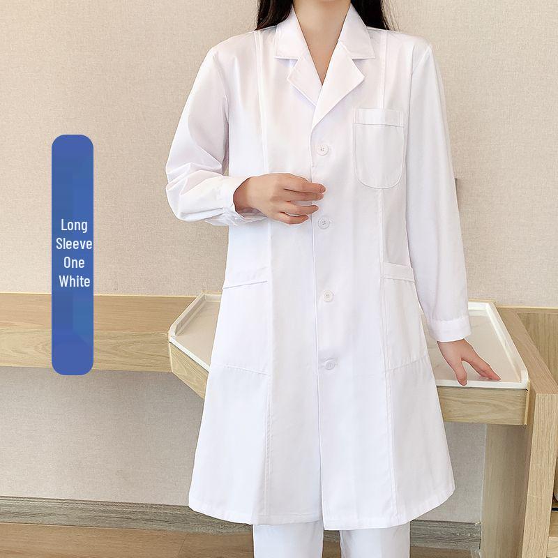 Halat de laborator de iarnă cu căptușeală din fleece: Îmbrăcăminte medicală groasă, cu mânecă lungă, unisex, pentru medici și asistente medicale