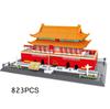 World Famous Historical Architecture Tiananmen Micro Diamond Block China Beijing Tianan Men Model Brick Nanobrick Toy Collection