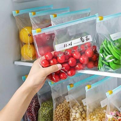 Thick Food-Grade Zippered Freezer Bag for Fresh-Keeping and Portioning