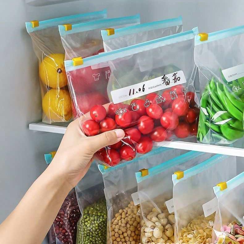 Dicke Gefrierbeutel mit Reißverschluss in Lebensmittelqualität zur Frischhaltung und Portionierung