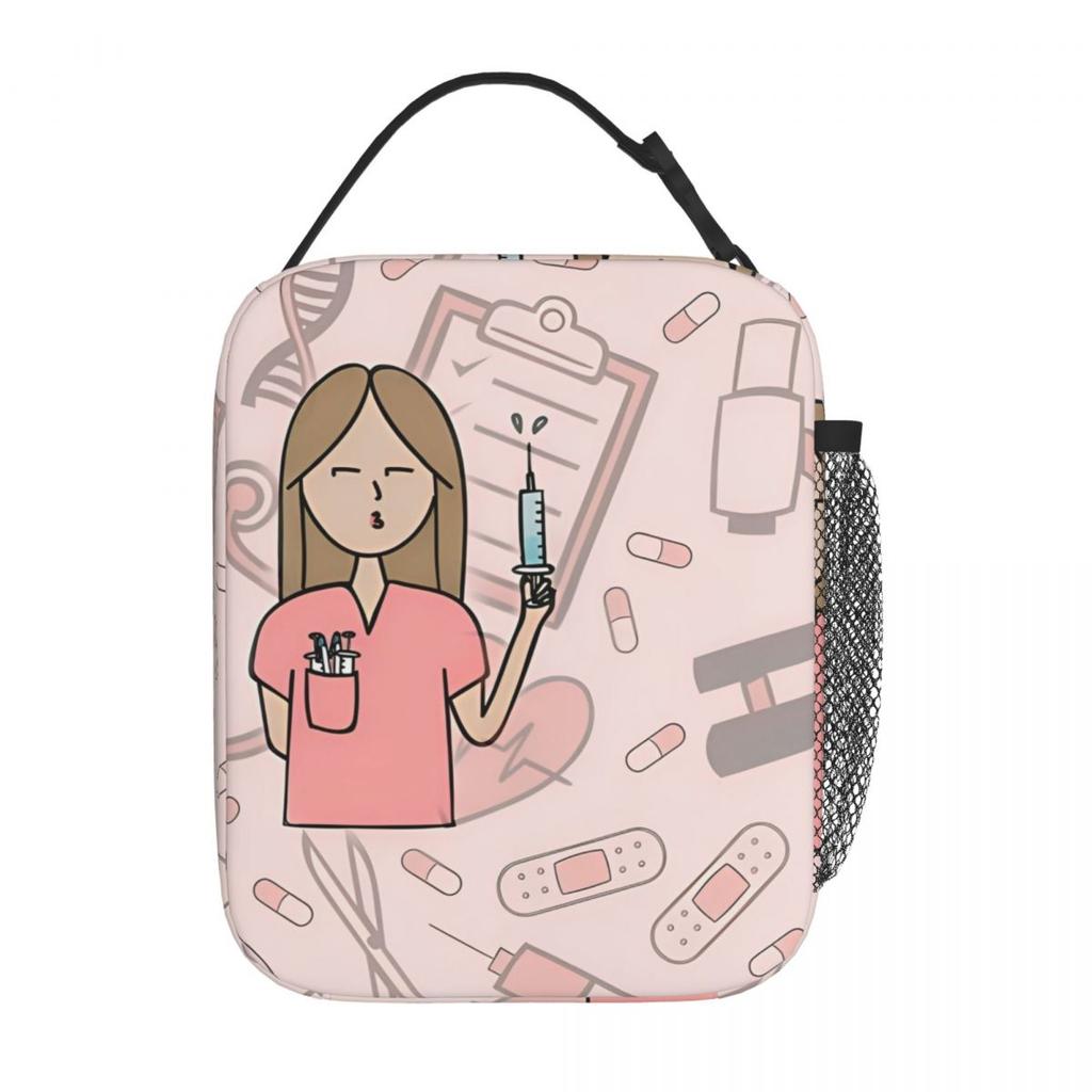 Ballerina Cappuccino Meal Tote Aesthetic Lunch Box For Child Picnic Compact Cooler Bag Graphic Thermal Lunch Bags