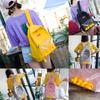 Durable Canvas Womens Backpack With Fun Duck Toy And Transparent School Bag Design