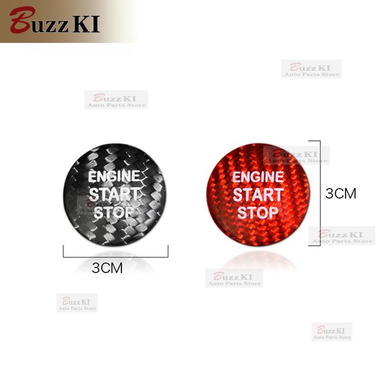 Real Hard Carbon Fiber Car Engine Start Sticker for LEXUS IS250 IS200 IS300 ES350 ES300 GS300 NX RX300 RX330 RX350 LX470 LX570