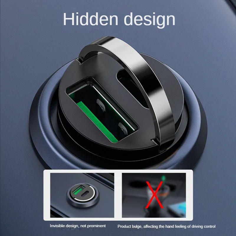 Mini 100w USB nabíječka do auta typ C Qc3.0 Pd nabíječka do auta Rychlé nabíjení Adaptér nabíječky telefonu do auta pro Samsung Huawei Xiaomi