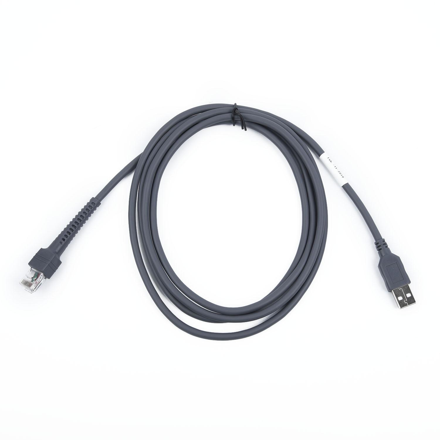 

6.6ft USB Cable For Symbol Barcode Scanner LS1203 L 208 LS4208 AP DS9208 LS4007i M2007-I200 M2007-I290 чорний