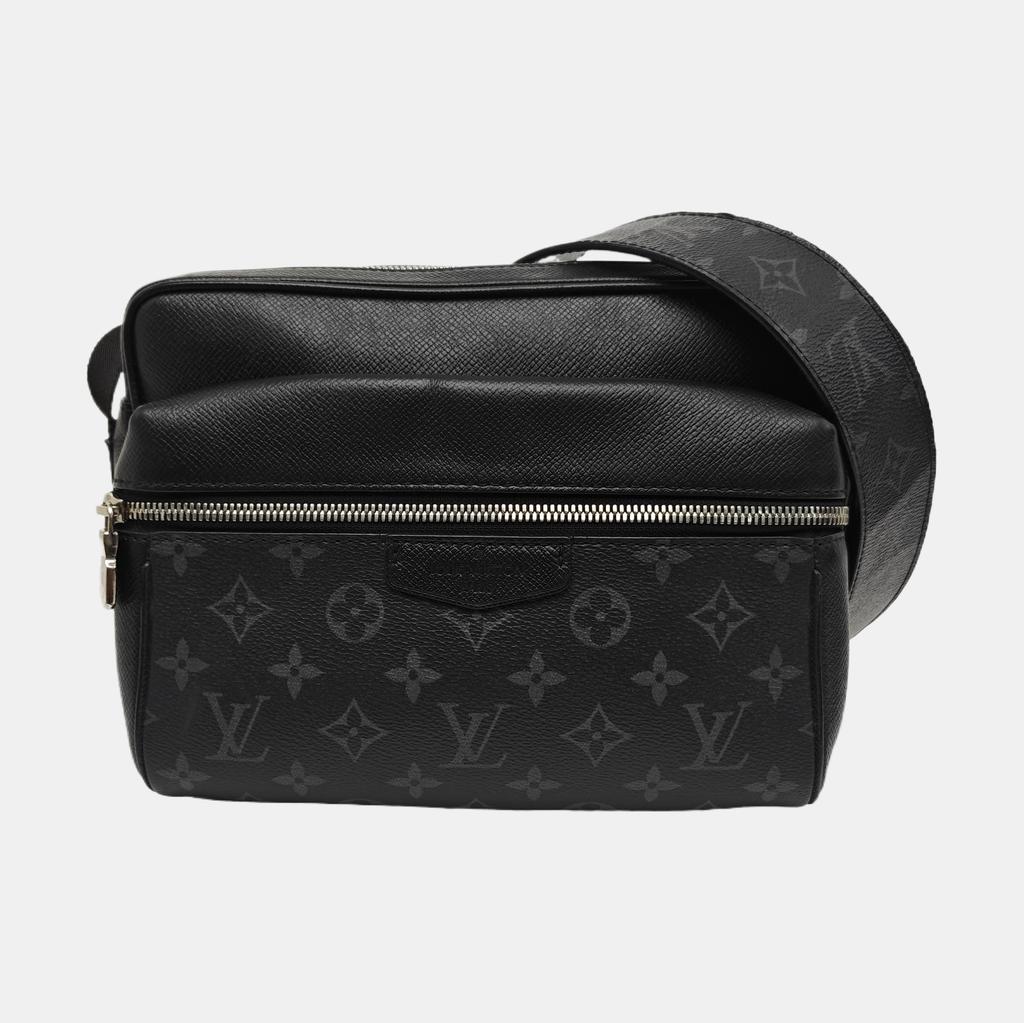 [Pre-Owned] Outdoor Classic Monogram Leather Coated Canvas Messenger Bag - Very Good #R8WYAD