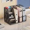 Multipurpose Desktop Book Rack Iron Mesh Standing File Rack Sturdy Document Storage Rack  Home