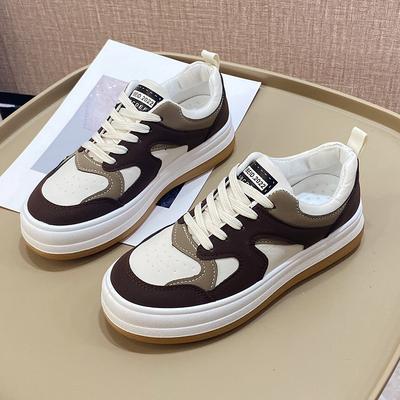 22 New Hong Kong Style Niche Design Board Shoes Ulzzang Shoes Ins Trendy and Thin Thick-soled Big Head Shoes