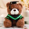 Soft Doctor Cap Graduation Bear Doll Cute Bear Animal Doll Bachelor Bear Plush Toy  Party Favors