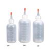 Portable Travel Liquid Dispenser Bottles Refillable Leakproof Squeeze Bottle Applicator Bottle with Tip Empty Container