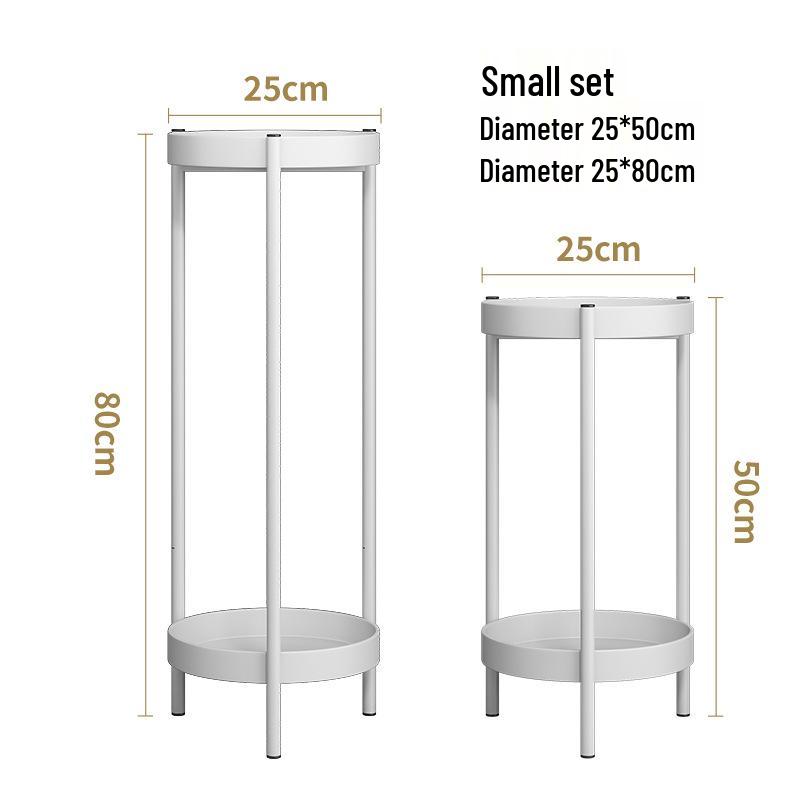 Elegant Multi-Tier Wrought Iron Indoor Plant Stand for Balcony or Living Room