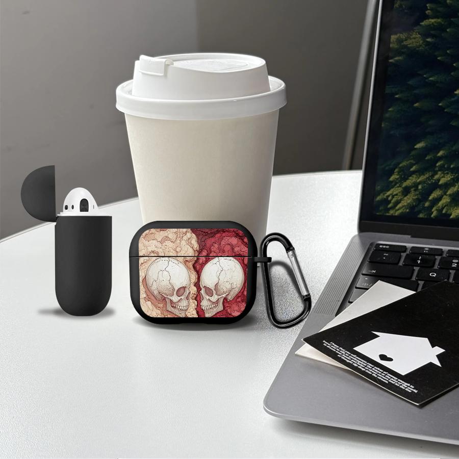 Case For Airpods 4 3 Pro2 Pro Pro3 2 1 Earphone Cases Cover The Skeleton's Love