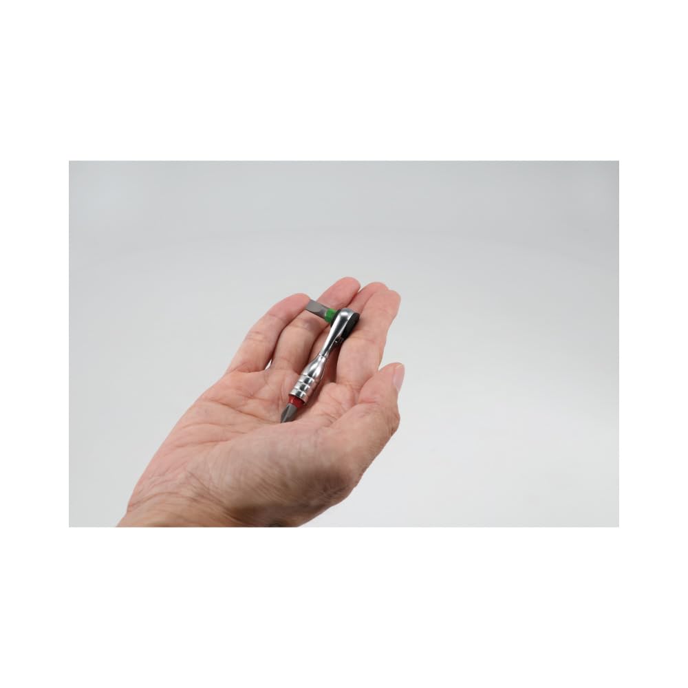 SIGNET Ultra Short Mini Ratchet Set 52 Gears 52mm Length Includes 8 Bits Red 22090