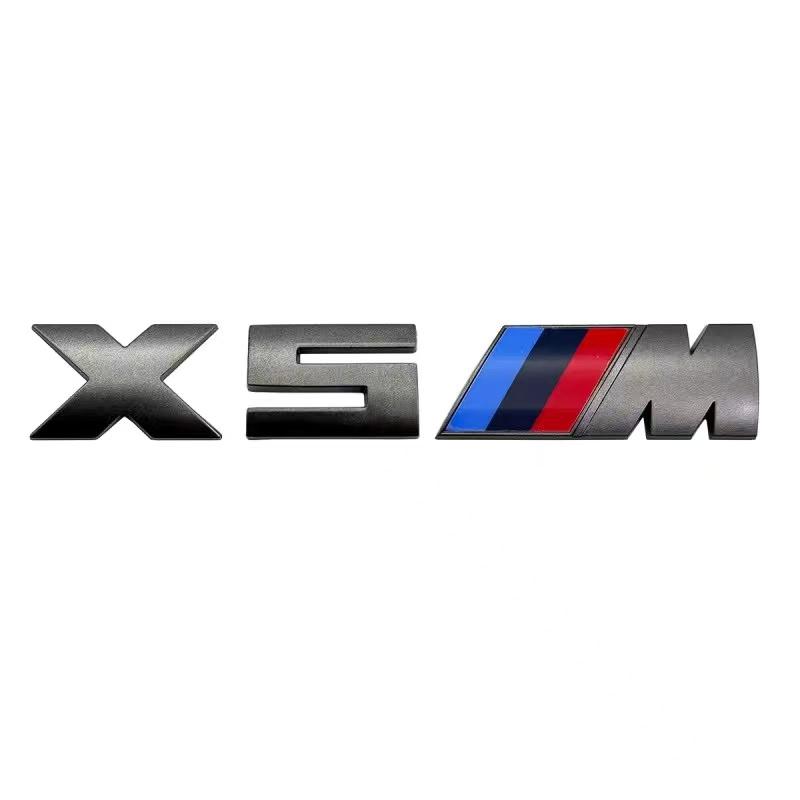 5,5 cm för M-logotyp ny grå ABS-dekal bakluckemärke för BMW M330i M340i M430i M440i M530i M540i M550i dekorationstillbehör.