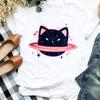 Women Lady Casual Cat Letter Funny 90S Style Cute Print Shirt T Tee For Womens Clothes