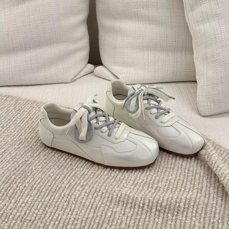 College style retro color matching flat bottom women's new fashion versatile comfortable and lightweight