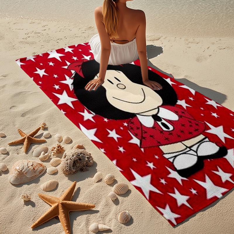 Mafa-lda Reading Under The Moonlight Beach Towel, Super Soft Microfiber, Gift for Her/Him, Birthday, for Pool, Beach, Travel, Home Decor Fan gifts