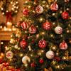 44Pcs/Set Creative Christmas Tree Balls 6/3CM Xmas Ornament Ball  Storefront