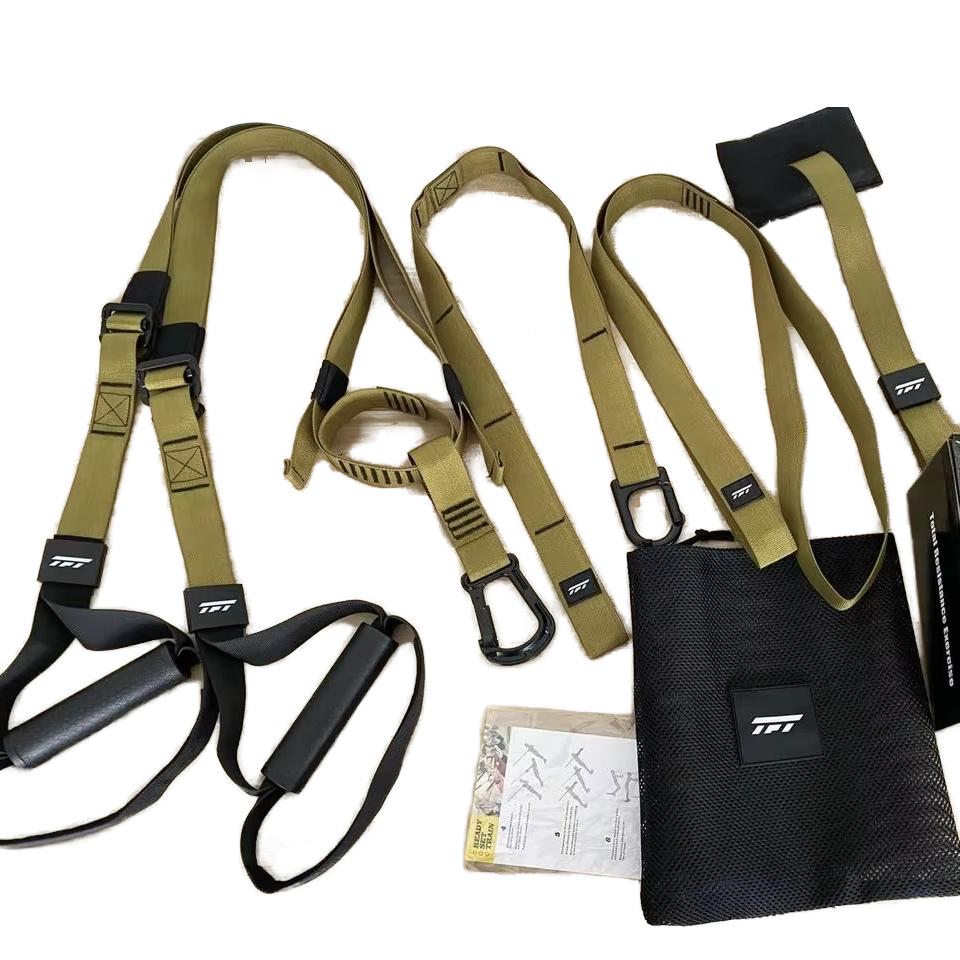 Durable Home Gym Fitness Equipment P3 Pro Nylon Suspension Trainer Straps for Strength Training золотой