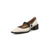 French retro elegant style square head thick heel Mary Jane shoes women's autumn 2025 new low-heeled belt buckle single shoes