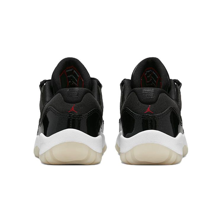 Air Jordan 11 Retro Low PS 72-10 Chaussures de sport pour enfants Noir Blanc Voile 505835-001