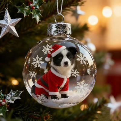 Christmas Bird Acrylic Ornaments 2D Cardinals Animal Tree Decorations Handcrafted Holiday Hanging Ornaments for Home