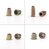 Zinc alloy trapezoidal nut, furniture nut, nut with washer, internal and external thread nut, solid wood pre-embedded nut