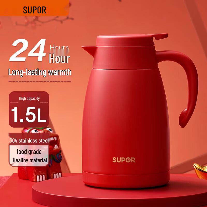 SUPOR 1.5л Термос-чайник из нержавеющей стали