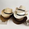 Breathable Western Cowboy Hat UV Protection Jazz Hat Fashion Beach Cap  Outdoor