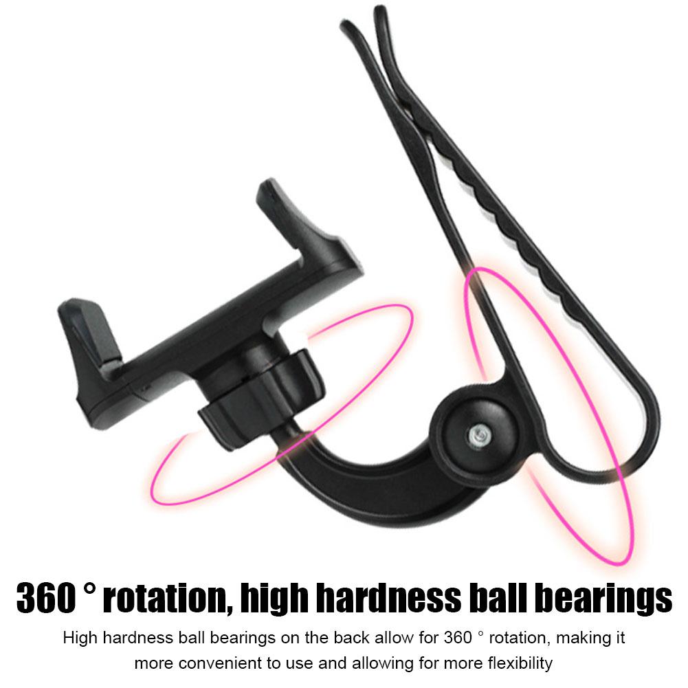 Universal Car Sun Visor Phone Holder 360 Degree Rotation Automobiles Navigation Mount Stand Clip Mobile Phone Bracket Accessory