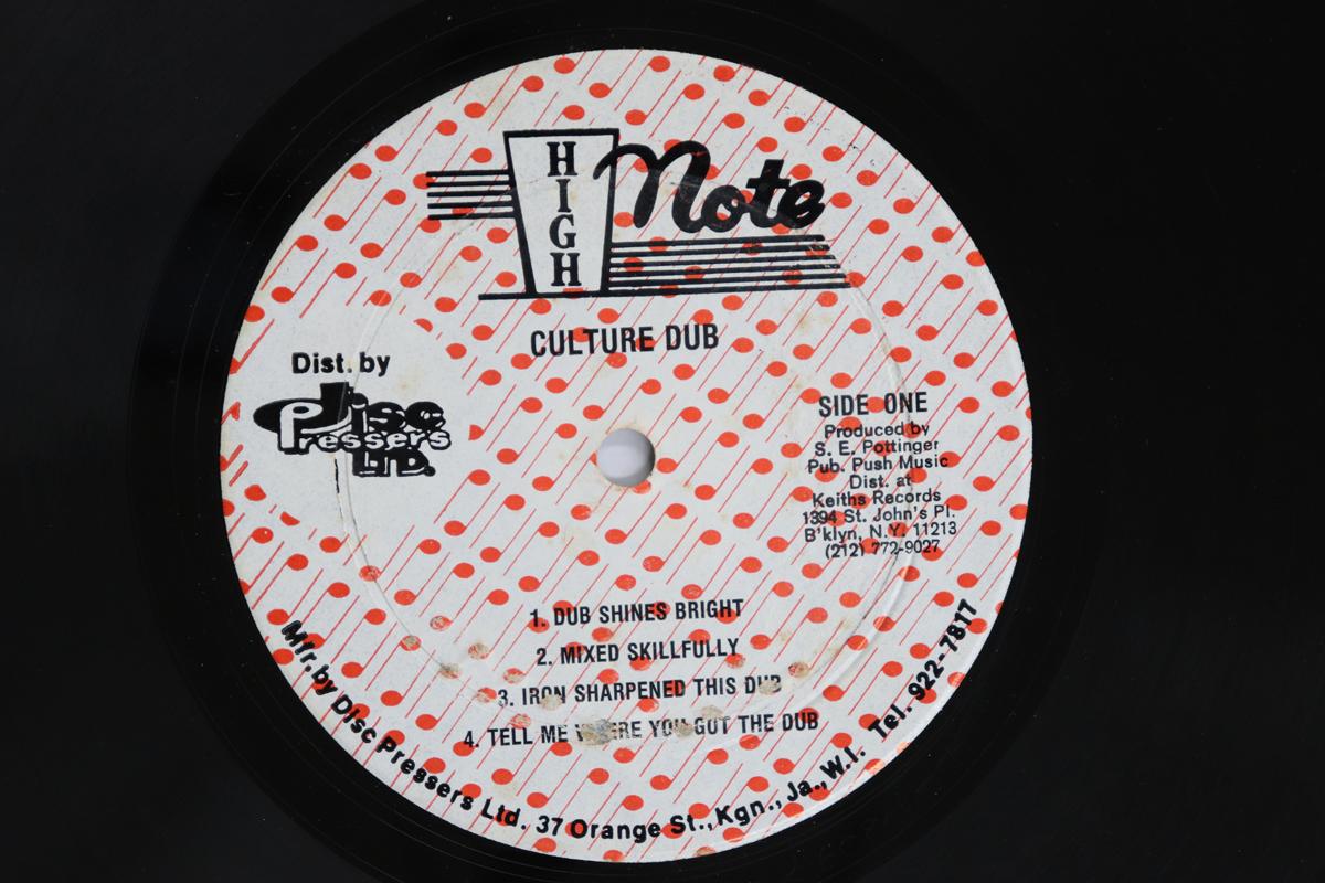 

LP Record CULTURE Culture Dub NONE HIGH NOTE 1978 Jamaica Reggae Ska Dub Used