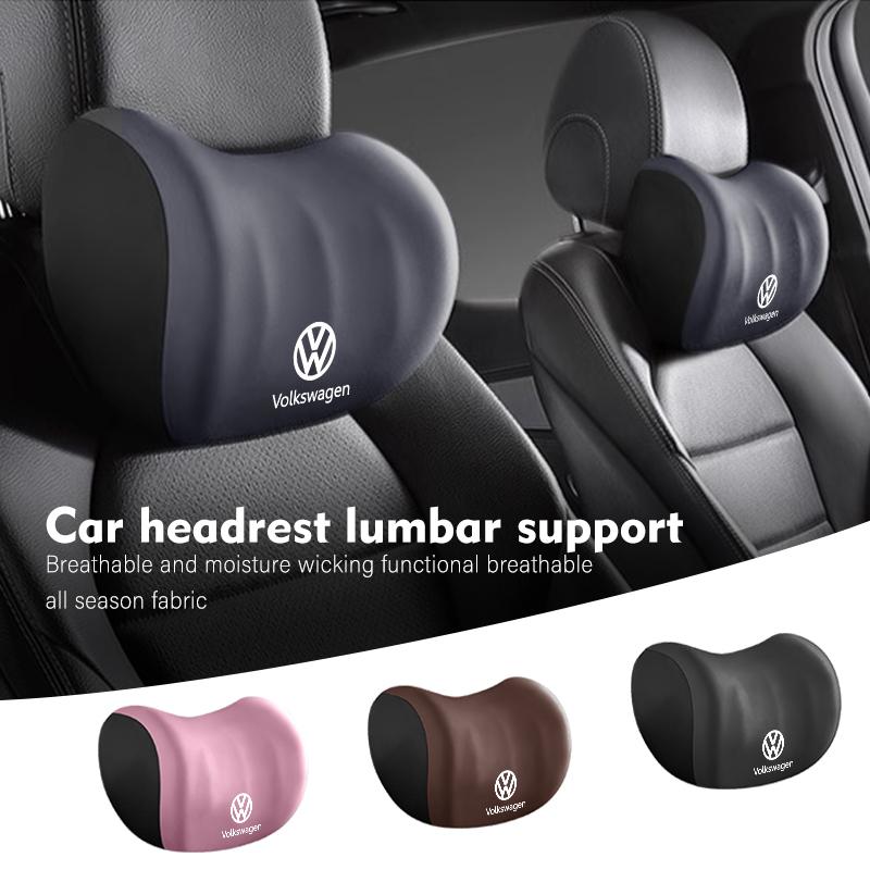Car Sticker Hub Caps Car Seat Cushion Headrest Neck Support Neck Pillow Accessories For Volkswagen VW Scirocco Passat Polo B5 B6