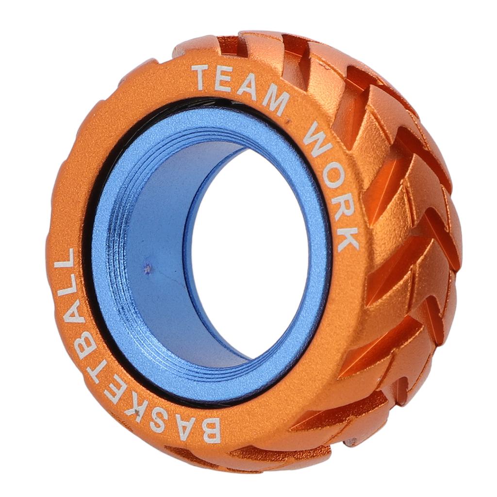 Stress Relief Haptic Slider Ring Dual Color Metal Ratchet Sensory Rotating Coin Block ADHD Slider