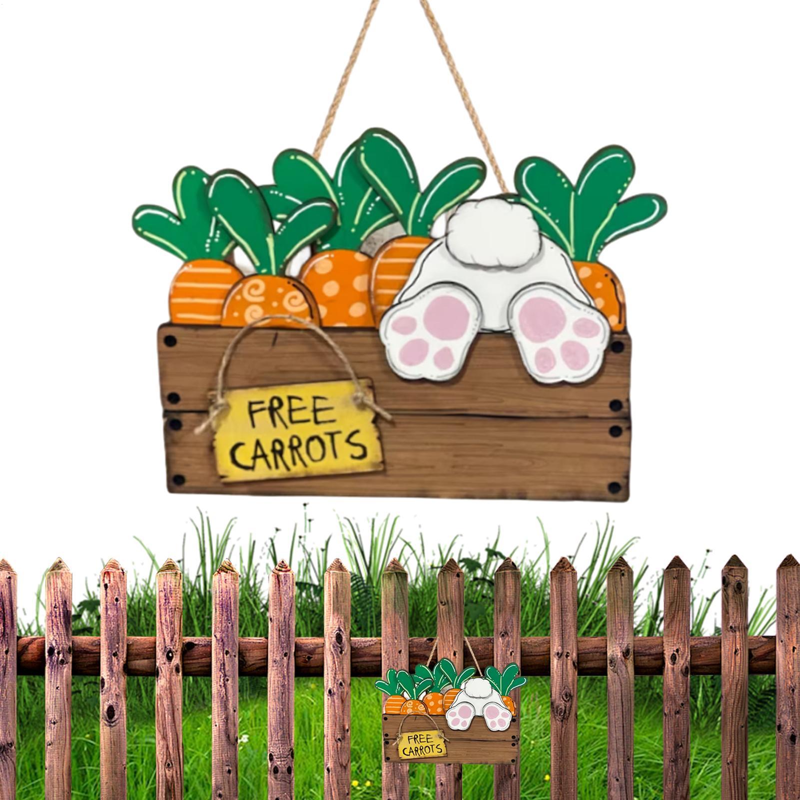 

Easter Door Decor Wood Seasonal Decor Hanger With Bunny Carrot Design Easter Front Door Sign For Spring Farmhouse Holiday Home China Mainland