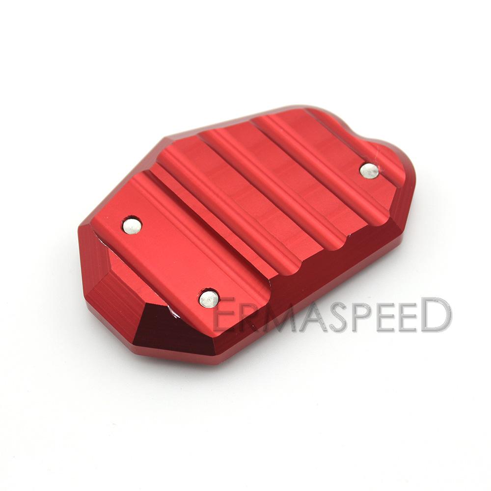 For Z1000 Z1000SX Versys 650 ER6N/F Ninja 1000 Motorcycle Kickstand Side Stand Foot Support Extension Pad CNC Aluminum
