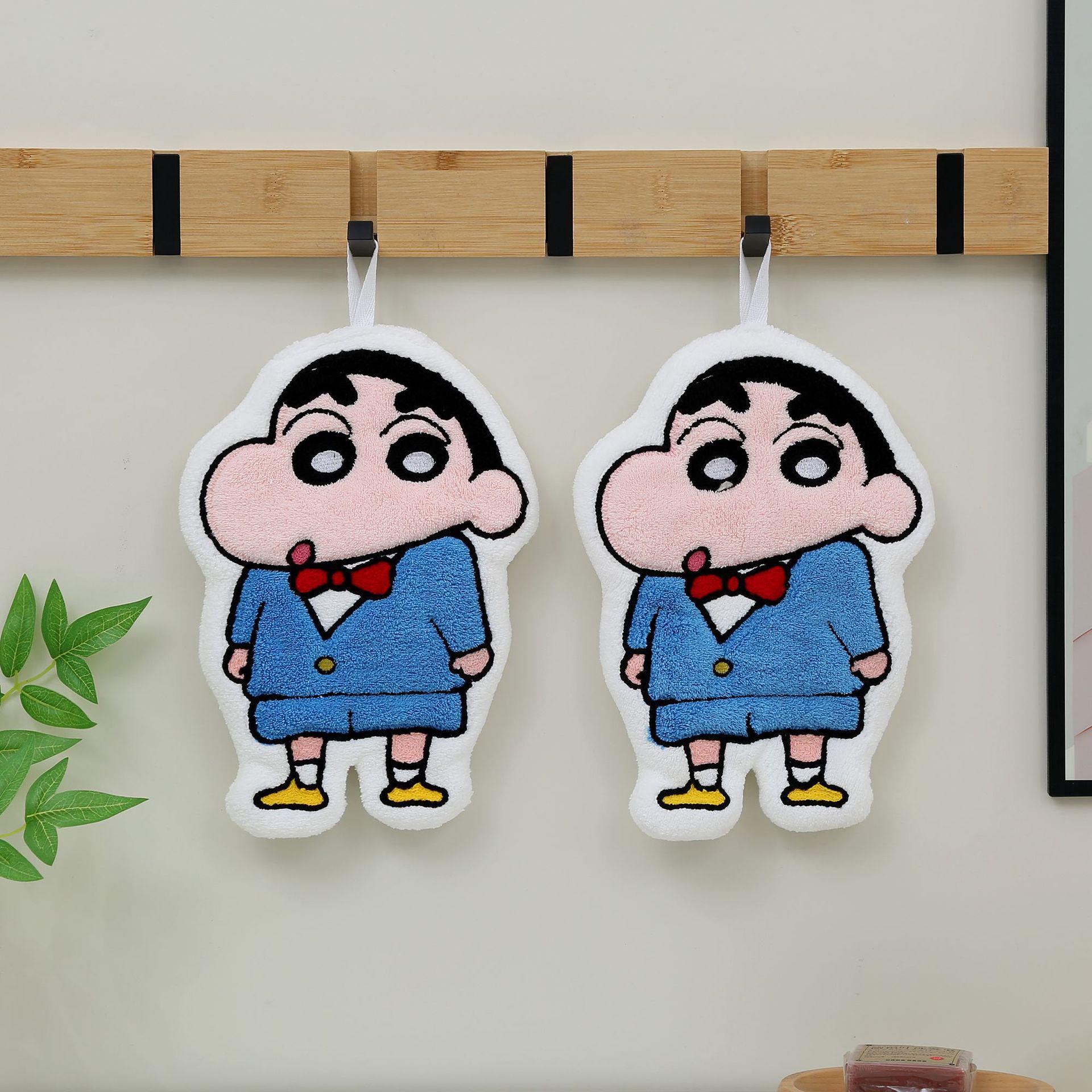 Crayon Shin-chan Odorless Quick-Dry Soft Hand Towel - Strong Absorption, High Appearance for Kids Home & Kitchen