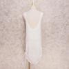 Sexy Sleeveless Open Back Bikini Cover-ups White Crochet Tunic Summer Beach Dress Women Beach Wear Swim Suit Cover Up
