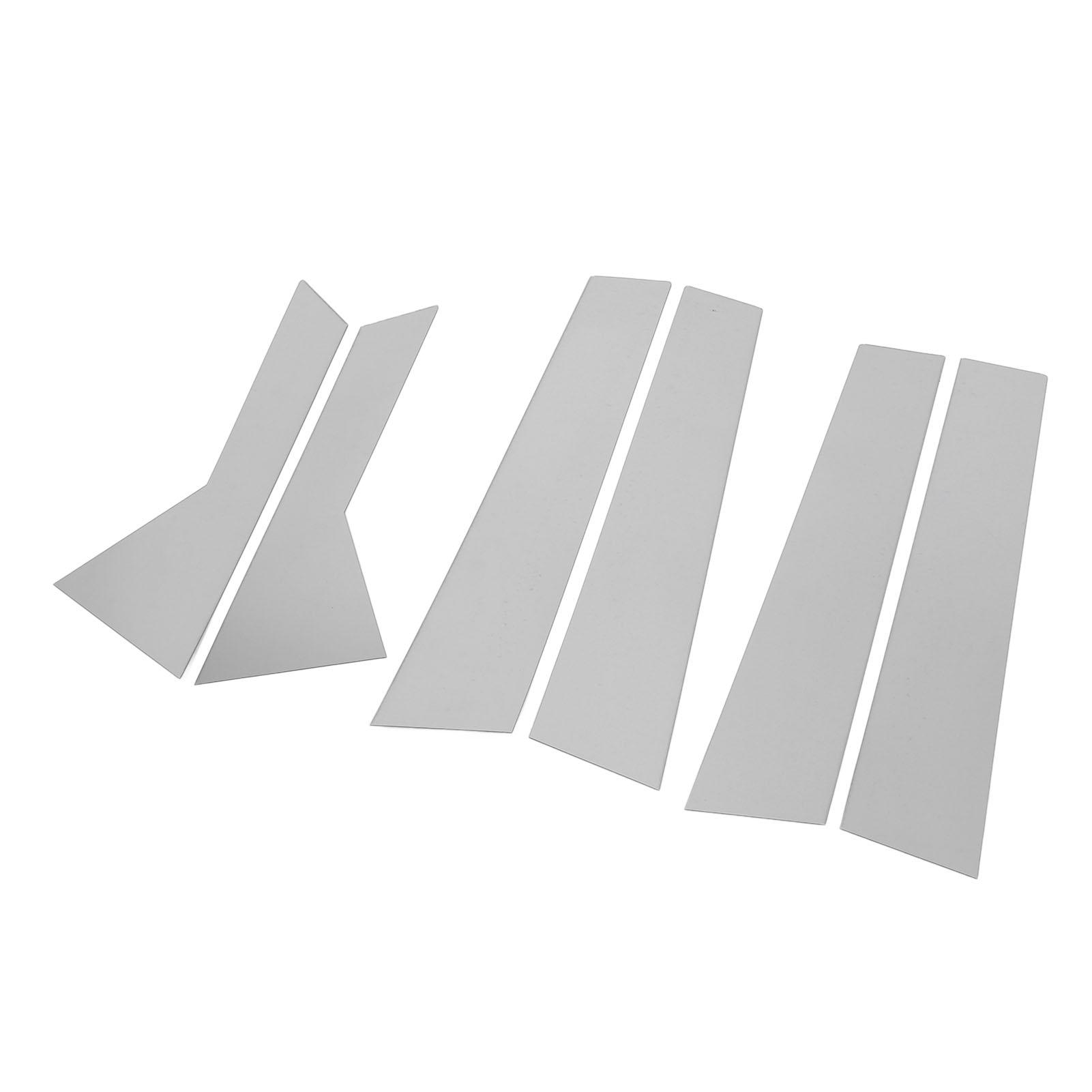 

6 шт. Накладки на стойки кузова, хромированные, с зеркальной отделкой, устойчивые к атмосферным воздействиям, высокопрочные, для дверей и окон