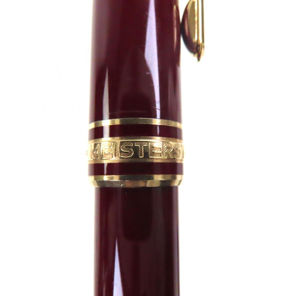 Very Good MONTBLANC fountain pen Meisterstück Classic white star Bordeaux 18K Used