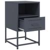 Nightstand Anthracite 36 x 39 x 60.5 cm Steel