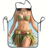 Single-piece Sexy Printed Apron, Kitchen/dining Apron, Suitable for Cooking, Baking, Grilling, and Housework. Smooth Fabric