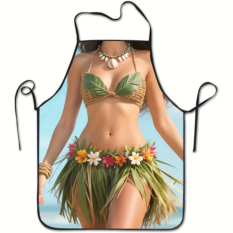 Single-piece Sexy Printed Apron, Kitchen/dining Apron, Suitable for Cooking, Baking, Grilling, and Housework. Smooth Fabric