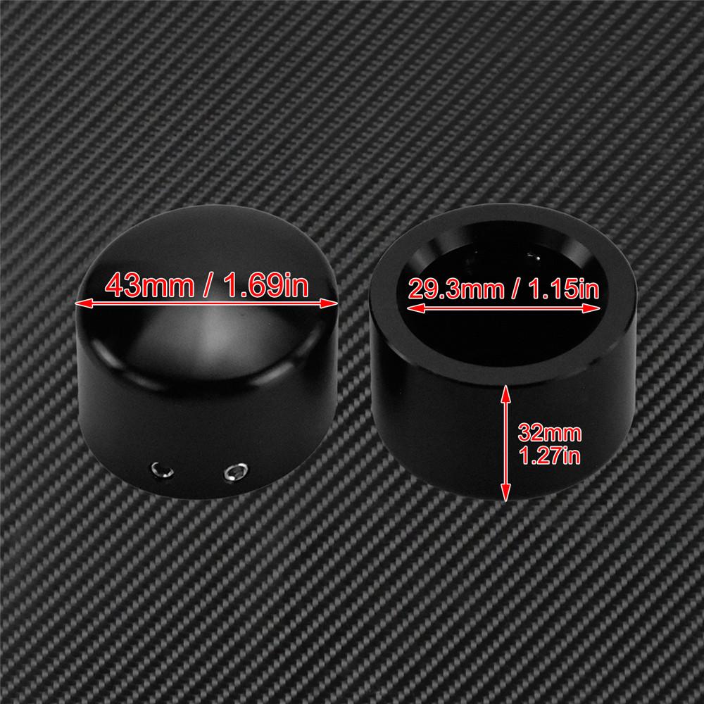 Motorcycle Front Axle Nut Cover Cap Bolt Aluminum For Harley Touring Electra Glide Softail Dyna Street Bob Fat Bob Sportster XL