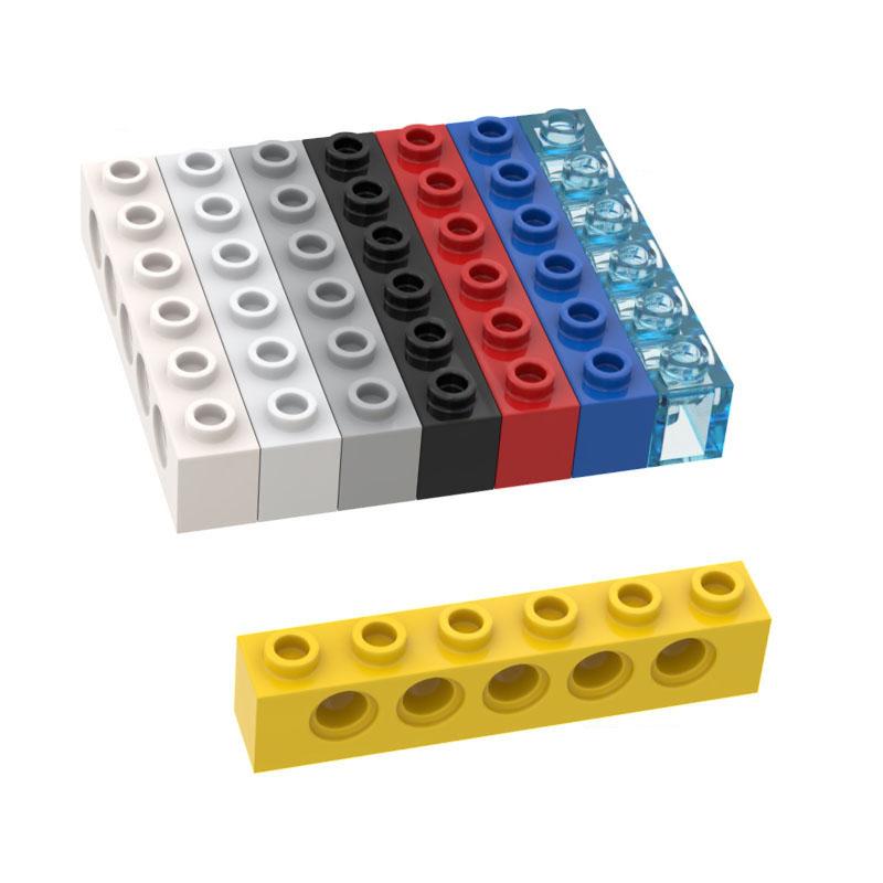 10 SZTUK 3894 1x6 5 Otworów Graniasty Klocek Budowlany Akcesoria Moc Kompatybilne z Brick DIY Zabawki dla Dzieci Części Montażowe